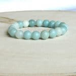 barcelet d'Amazonite en pierres naturelles perles 8mm