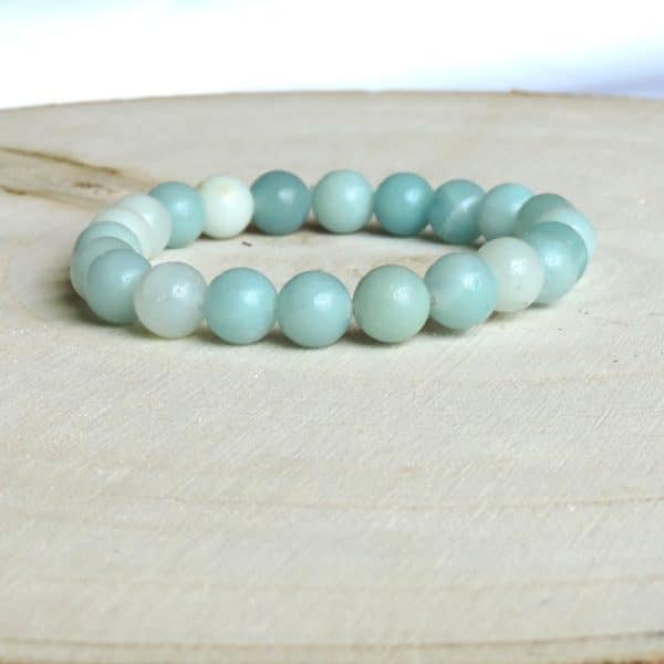 barcelet d'Amazonite en pierres naturelles perles 8mm