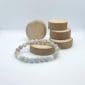 Bracelet d'Aigue-marien véritable en perle 8mm