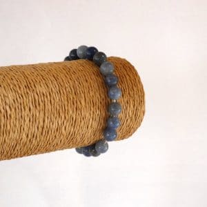 bracelet aventurine bleue perle 8mm