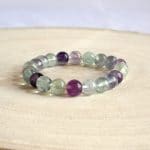 bracelet de bien être en fluorite perle 8mm