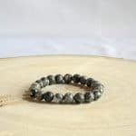 Bracelet en pierre naturelle Jaspe Picasso en perle 8mm