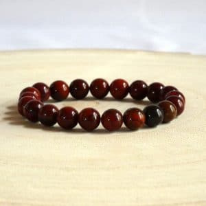 bracelet de jaspe rouge naturelle pour le bien être