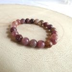 Bracelet en pierre naturelle de Lépidolite en perle de 8mm