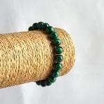 Bracelet de bien être en pierre naturelle de Malachite en perle 8mm