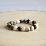 Bracelet en véritable pierre Opale d'Afrique en perle 8mm