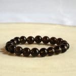 Bracelet en pierre naturelle de bien être Quartz Fumé en perle 8mm
