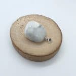 Collier pendentif en véritable pierre naturelle d’Howlite