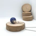 Pendentif mains avec une véritable pierre de Lapis-lazuli de 15mm