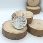 Pendentif Cristal de roche « Arbre de vie » véritables pierres naturelles