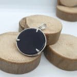 Pendentif Obsidienne oeil céleste « Arbre de vie » véritables pierres naturelles
