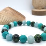 Bracelet "Nouvelle Vie" en véritables pierres naturelles