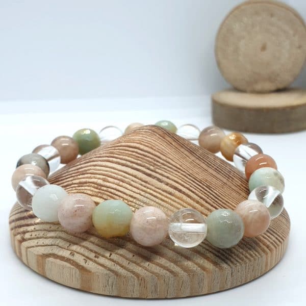 Bracelet "Joie & Confiance" en pierres naturelles
