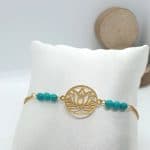 Parure en Turquoise naturel suprême de la boutique Pierres d’étoiles