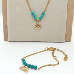 Parure en Turquoise naturel boutique Pierres d’étoiles