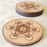 Le cube de Métatron en géométrie sacrée sympbole de protection puissant en bois exotqiue 9cm