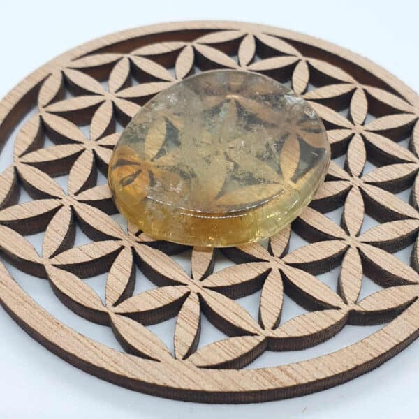 Pierre de Citrine plate naturelle