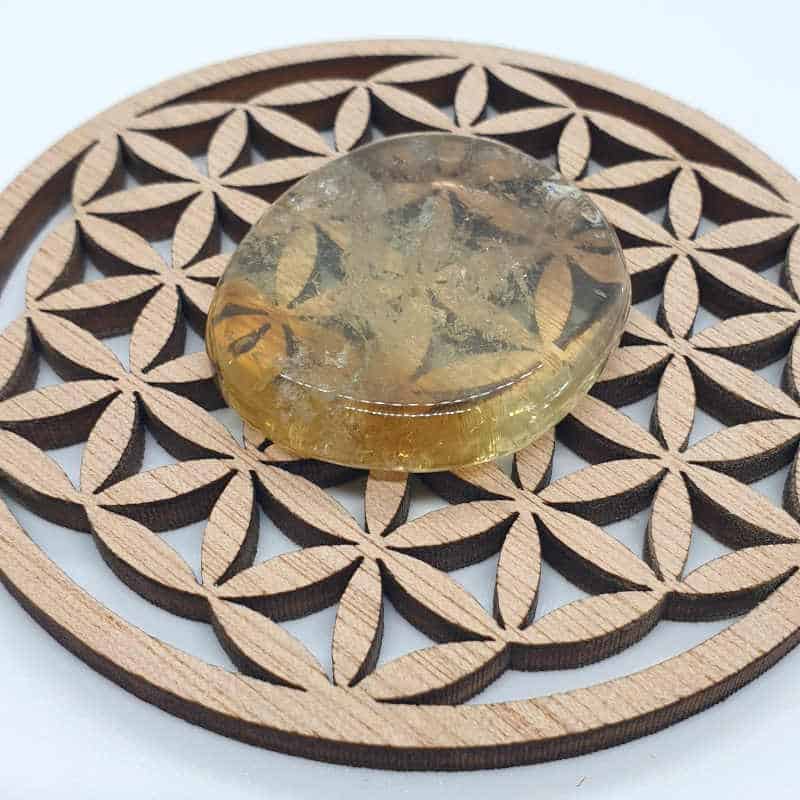 Pierre de Citrine plate naturelle