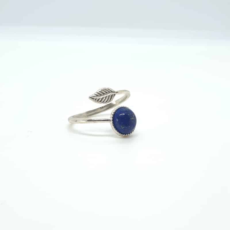 Bgaue en véritable Oeil de tigre en argent 925 ajustable