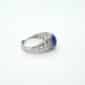 Bague en argent 925 ajustable avec une pierre naturelle de Lapis-lazuli